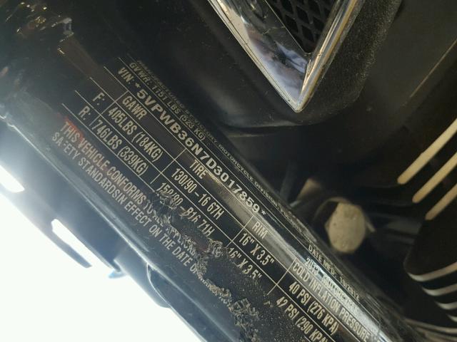 5VPWB36N7D3017859 - 2013 VICTORY MOTORCYCLES HIGH-BALL Schwarz Foto 10