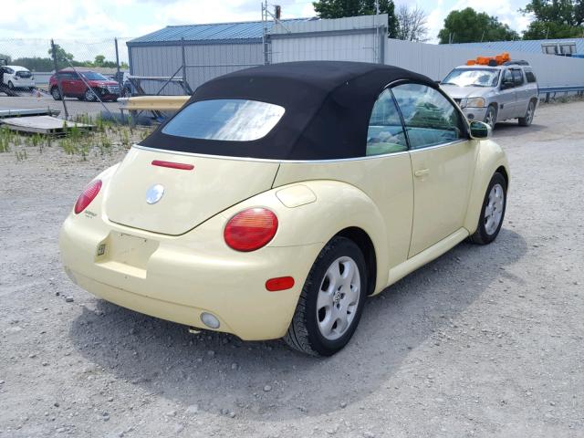 3VWCK21Y73M327890 - 2003 VOLKSWAGEN NEW BEETLE ყვითელი ფოტო 4