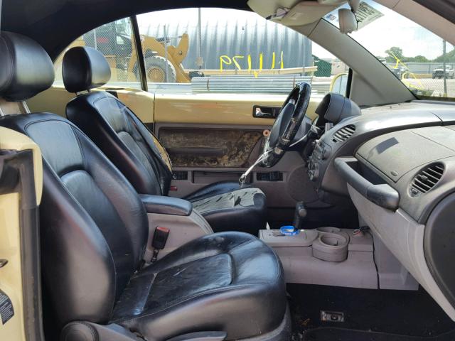 3VWCK21Y73M327890 - 2003 VOLKSWAGEN NEW BEETLE ყვითელი ფოტო 5