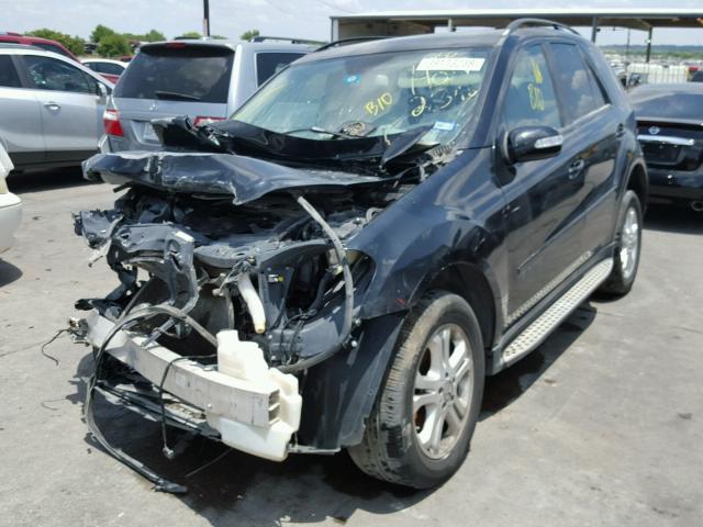 4JGBB86E47A231245 - 2007 MERCEDES-BENZ ML 350 BLACK photo 2