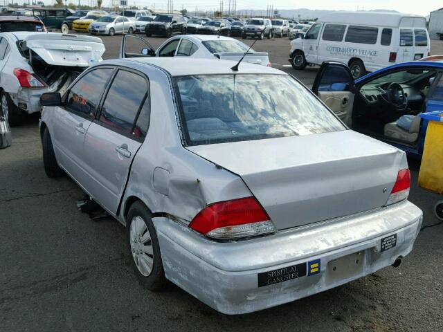 JA3AJ26E62U005827 - 2002 MITSUBISHI LANCER ES SILVER photo 3