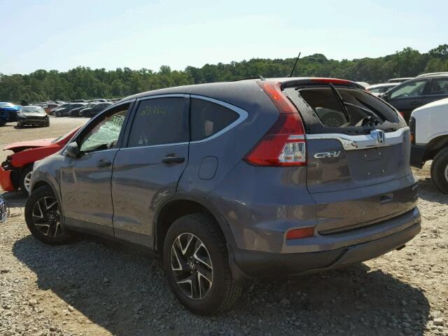 2HKRM3H44GH508134 - 2016 HONDA CR-V SE GRAY photo 3