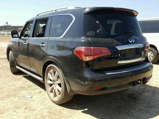 JN8AZ2NFXB9500057 - 2011 INFINITI QX56 BLACK photo 3