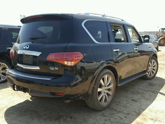 JN8AZ2NFXB9500057 - 2011 INFINITI QX56 BLACK photo 4