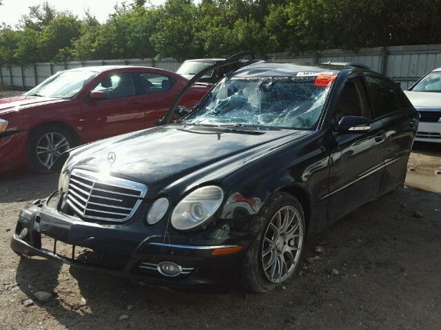 WDBUF56X87B083580 - 2007 MERCEDES-BENZ E BLACK photo 2