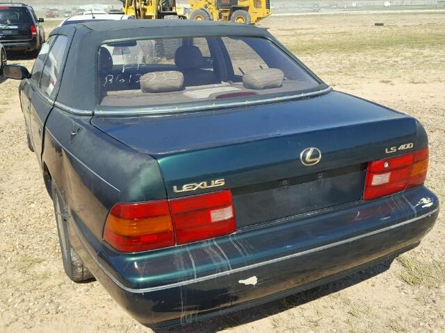 JT8BH22F4T0042513 - 1996 LEXUS LS GREEN photo 3