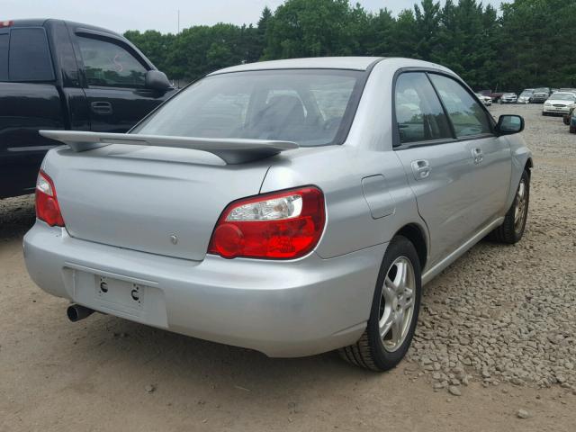 JF1GD67565H522590 - 2005 SUBARU IMPREZA RS SILVER photo 4