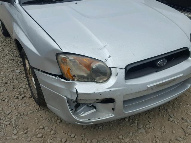 JF1GD67565H522590 - 2005 SUBARU IMPREZA RS SILVER photo 9