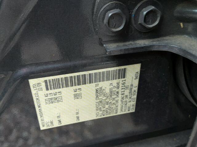 1N4AA5AP0AC813161 - 2010 NISSAN MAXIMA CHARCOAL photo 10