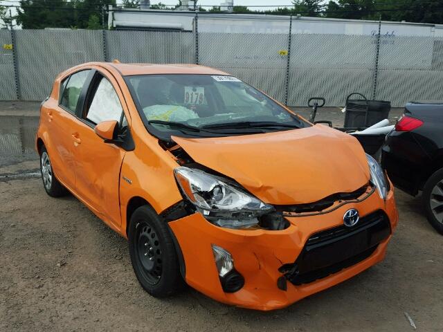 JTDKDTB31F1113562 - 2015 TOYOTA PRIUS C ORANGE photo 1