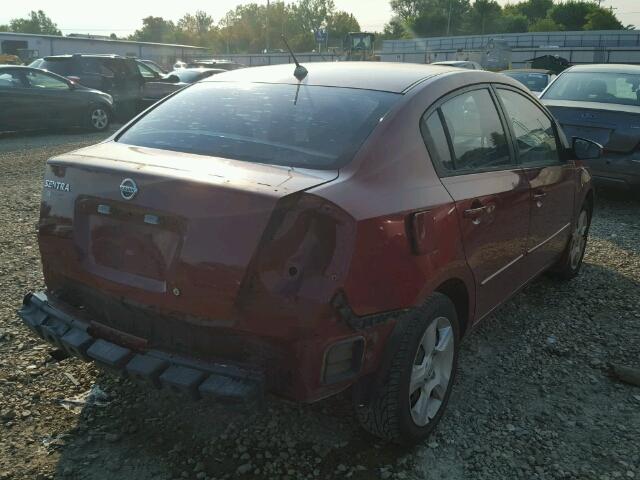 3N1AB61EX8L757677 - 2008 NISSAN SENTRA 2.0 RED photo 4