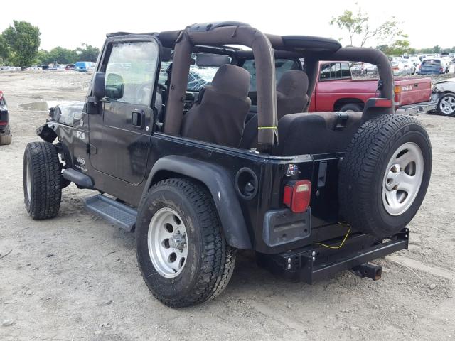 1J4FA39S03P316985 - 2003 JEEP WRANGLER C BLACK photo 3