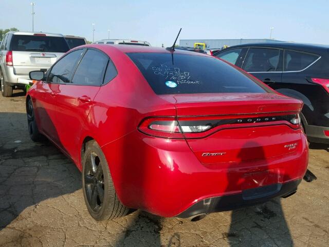 1C3CDFBB7ED776357 - 2014 DODGE DART RED photo 3