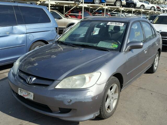 2HGES26784H628083 - 2004 HONDA CIVIC EX ნაცრისფერი ფოტო 2