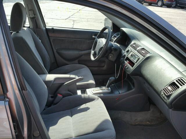 2HGES26784H628083 - 2004 HONDA CIVIC EX ნაცრისფერი ფოტო 5