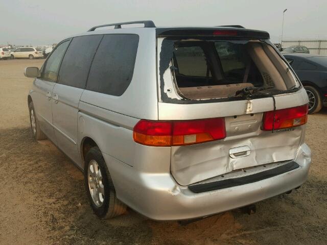 2HKRL18612H531601 - 2002 HONDA ODYSSEY EX SILVER photo 3