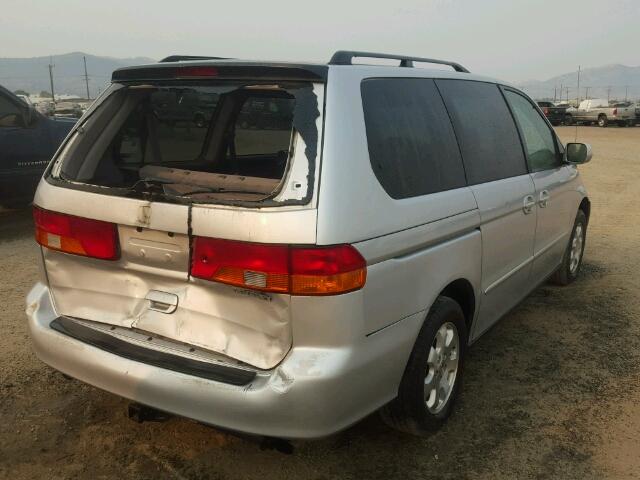 2HKRL18612H531601 - 2002 HONDA ODYSSEY EX SILVER photo 4