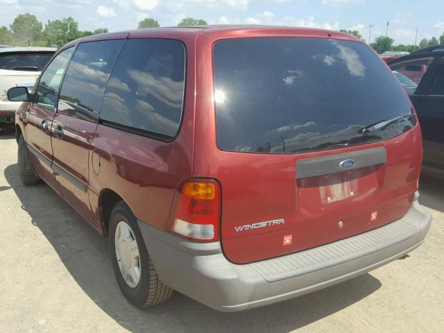 2FMZA50443BB66752 - 2003 FORD WINDSTAR W MAROON photo 3