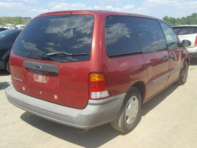 2FMZA50443BB66752 - 2003 FORD WINDSTAR W MAROON photo 4