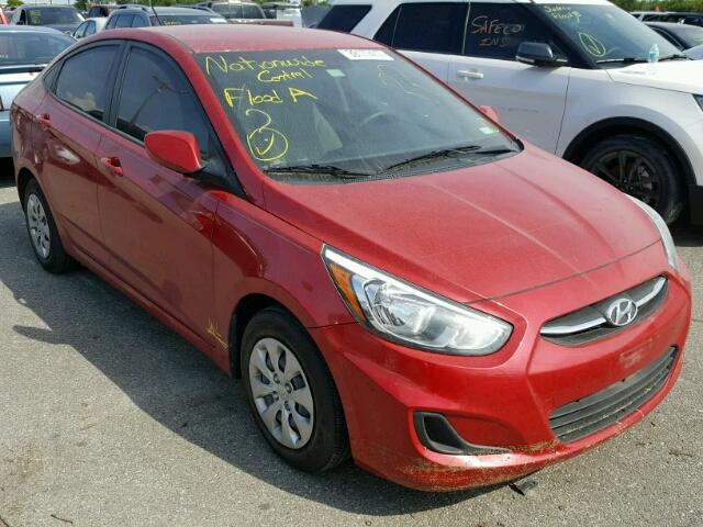 KMHCT4AE5FU906874 - 2015 HYUNDAI ACCENT GLS RED photo 1