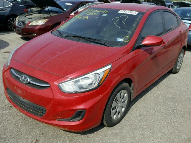 KMHCT4AE5FU906874 - 2015 HYUNDAI ACCENT GLS RED photo 2