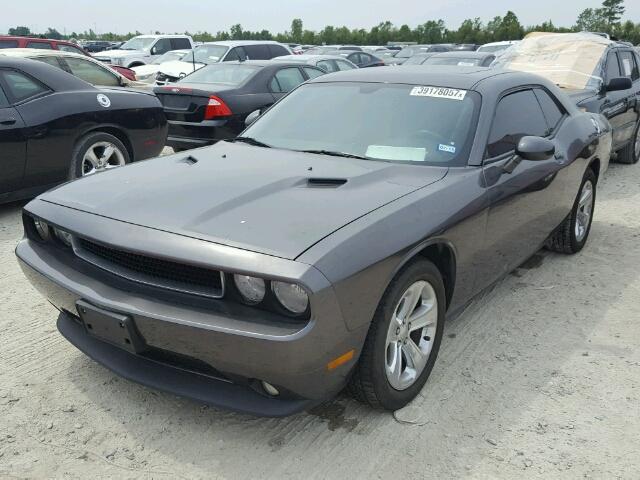 2C3CDYAG4DH593587 - 2013 DODGE CHALLENGER GRAY photo 2