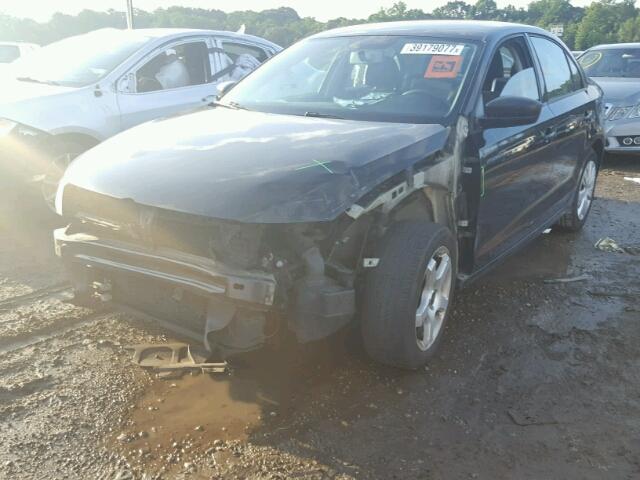 3VW1K7AJ5CM389294 - 2012 VOLKSWAGEN JETTA BASE შავი ფოტო 2
