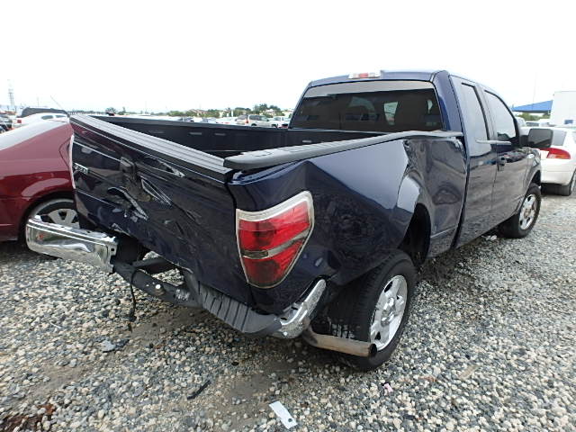 1FTEX1C87AKB82262 - 2010 FORD F150 SUPER BLUE photo 4