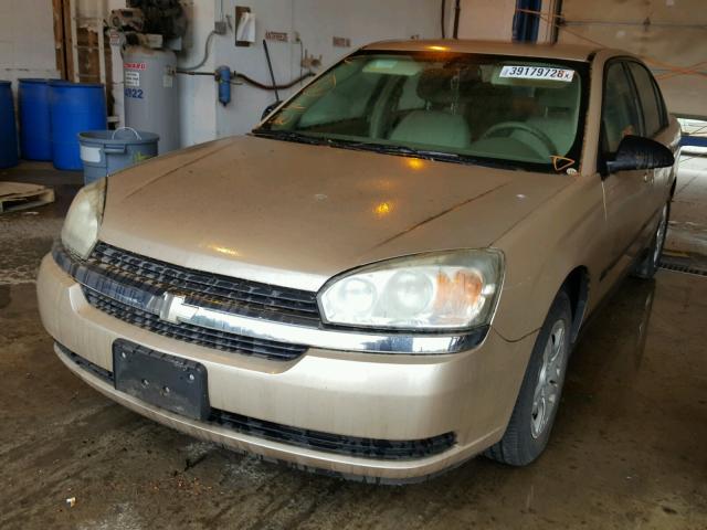 1G1ZS54F25F158639 - 2005 CHEVROLET MALIBU GOLD photo 2