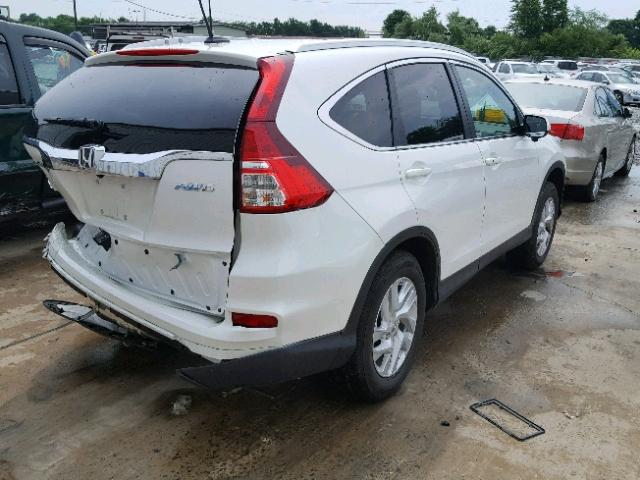 5J6RM4H77GL072983 - 2016 HONDA CR-V EXL WHITE photo 4