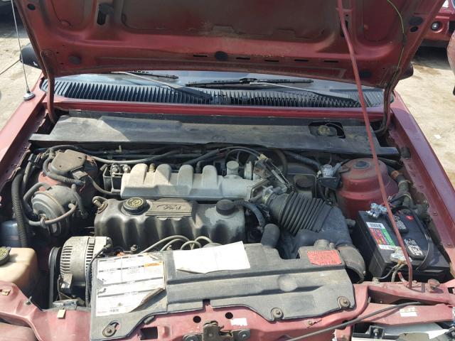 1FAPP36XXMK111316 - 1991 FORD TEMPO GL RED photo 7