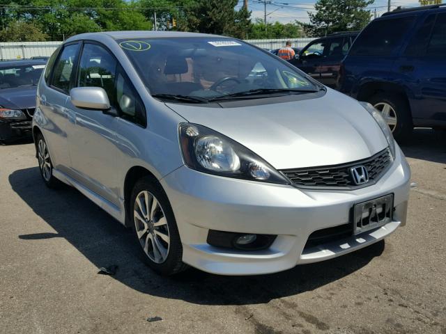 JHMGE8H5XDC000993 - 2013 HONDA FIT SPORT SILVER photo 1