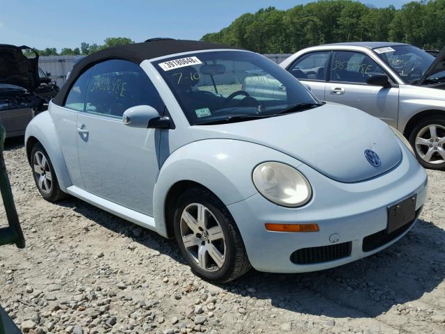 3VWRF31Y26M300444 - 2006 VOLKSWAGEN NEW BEETLE Dəniz mavisi foto 1