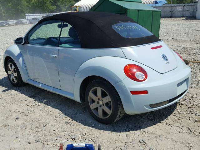 3VWRF31Y26M300444 - 2006 VOLKSWAGEN NEW BEETLE Dəniz mavisi foto 3
