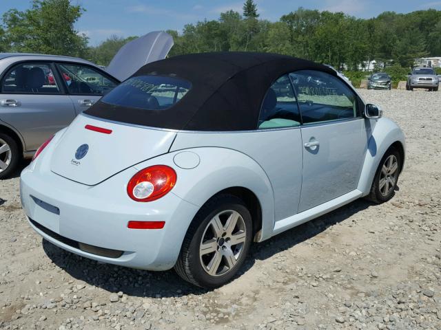 3VWRF31Y26M300444 - 2006 VOLKSWAGEN NEW BEETLE Dəniz mavisi foto 4