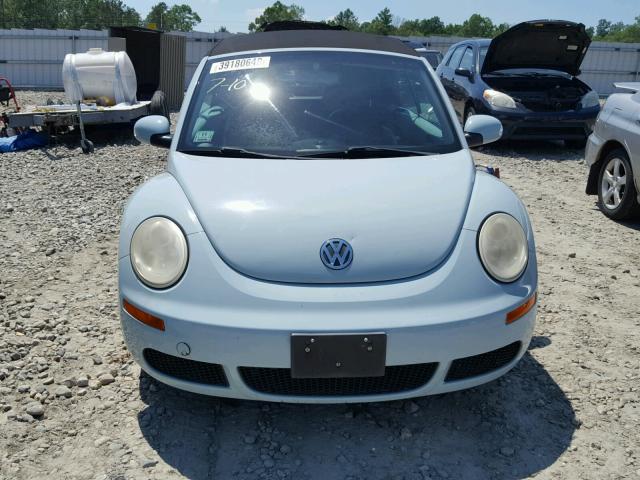 3VWRF31Y26M300444 - 2006 VOLKSWAGEN NEW BEETLE Dəniz mavisi foto 9