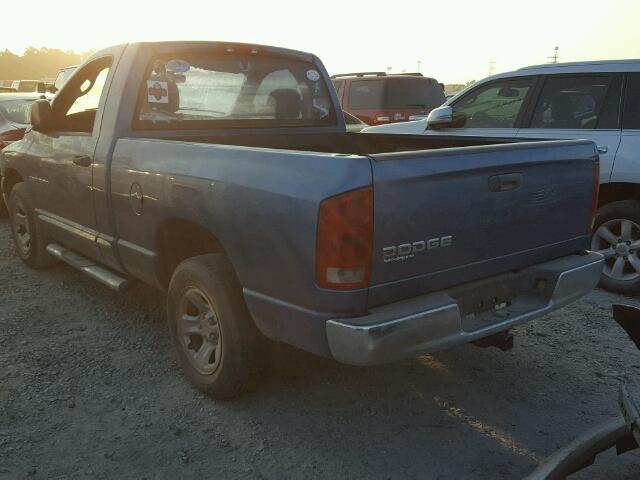 1D7HA16N94J216251 - 2004 DODGE RAM 1500 BLUE photo 3