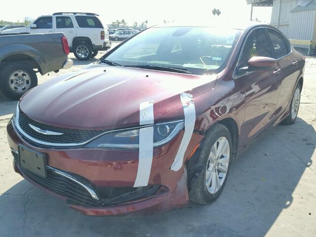 1C3CCCAB3HN503224 - 2017 CHRYSLER 200 MAROON photo 2