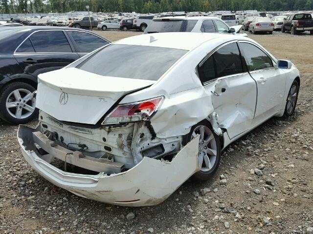 19UUA8F58DA011202 - 2013 ACURA TL TECH WHITE photo 4