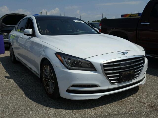 KMHGN4JE1FU055555 - 2015 HYUNDAI GENESIS WHITE photo 1