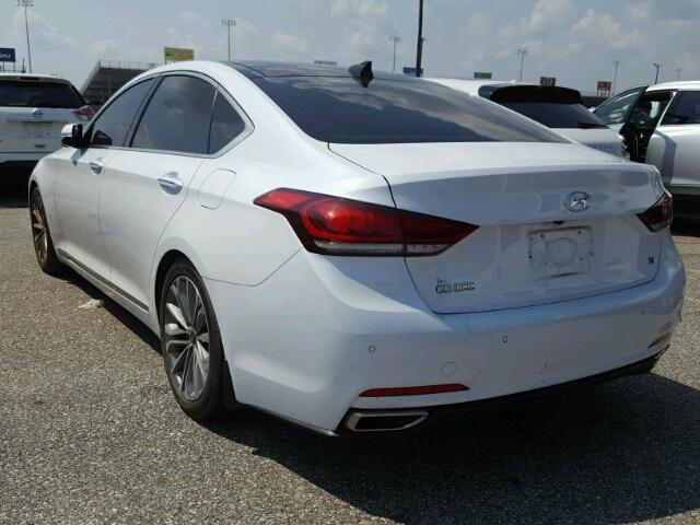 KMHGN4JE1FU055555 - 2015 HYUNDAI GENESIS WHITE photo 3