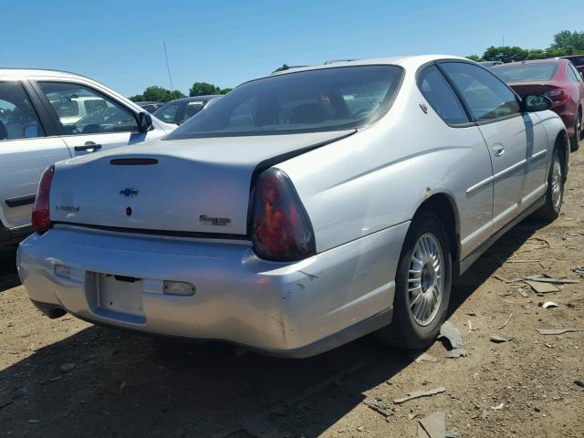 2G1WW12E6Y9338682 - 2000 CHEVROLET MONTE CARL 银色 照片 4