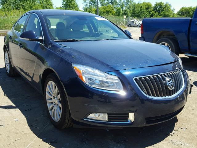 2G4GR5EK0C9146951 - 2012 BUICK REGAL BLUE photo 1