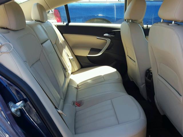 2G4GR5EK0C9146951 - 2012 BUICK REGAL BLUE photo 6