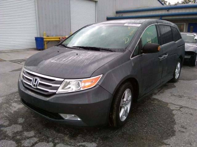 5FNRL5H91BB025847 - 2011 HONDA ODYSSEY GRAY photo 2