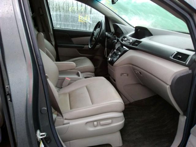 5FNRL5H91BB025847 - 2011 HONDA ODYSSEY GRAY photo 5