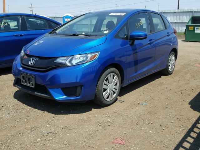 JHMGK5H51GS006618 - 2016 HONDA FIT LX BLUE photo 2