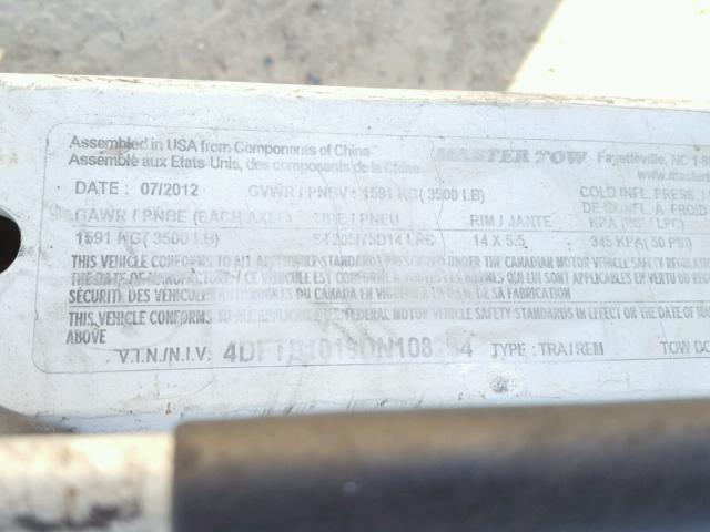 4DFTS1019DN108284 - 2008 ROADMASTER RAIL ALL MODELS თეთრი ფოტო 10