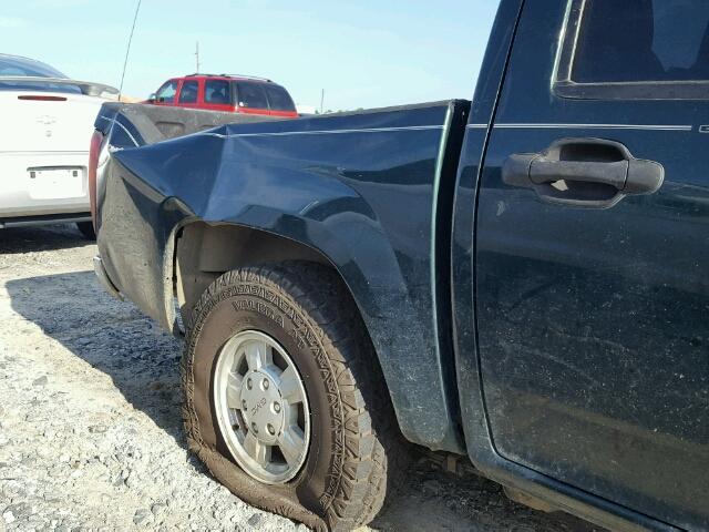 1GTCS136358215202 - 2005 GMC CANYON GREEN photo 9