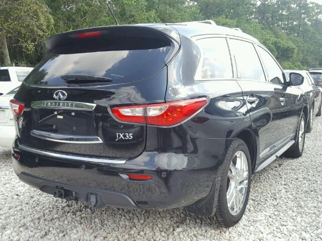 5N1AL0MN3DC349333 - 2013 INFINITI JX35 BLACK photo 4